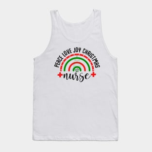 Peace love joy christmas nurse Tank Top